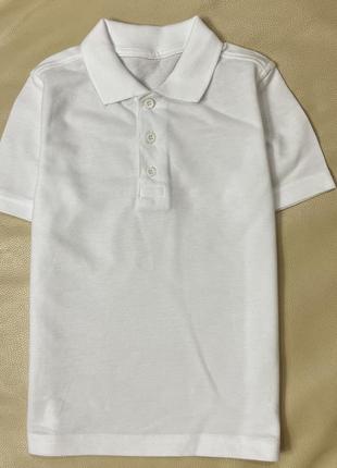 Поло футболка белая от джордж 3-4-5 лет рост 98-104 новая без бирки4 фото