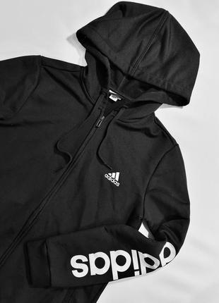 Жіноча кофта adidas на блискавці з капюшоном оригінал