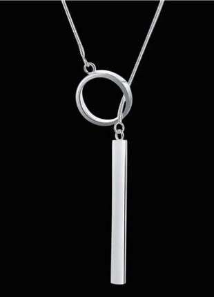 Чокер ланцюжок срібло silver italy кулон кільце оригінальний