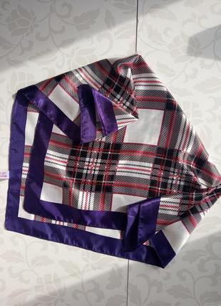 Платок, шарф шелковый с принтом hanmei