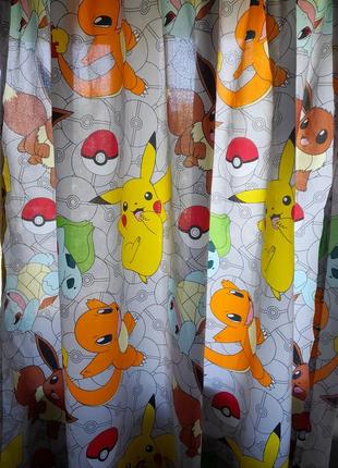 Короткие шторы в детскую комнату pokémon4 фото