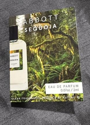 Abbott sequoia parfum/пробник парфумів/деревний ароматичний парфум
