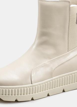 Женские бежевые ботинки puma fenty термо6 фото