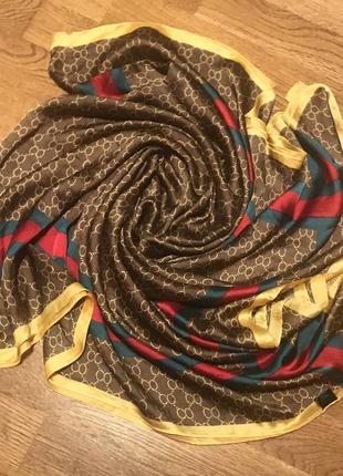 Шелковый шарф/ палантин, 100% шелк3 фото