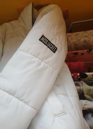 Куртка пуфер/ біла дута куртка4 фото