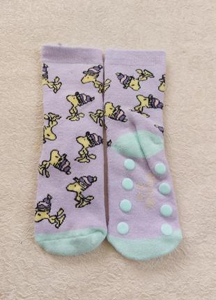 Брендовые теплые махровые носки со стоперами1 фото