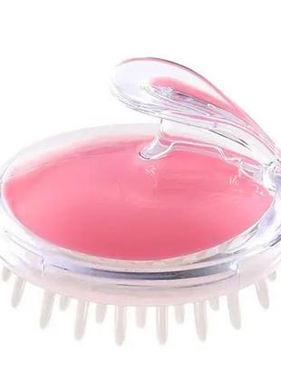 Силіконова щітка-масажер для шампуновання та миття голови асортимент5 фото