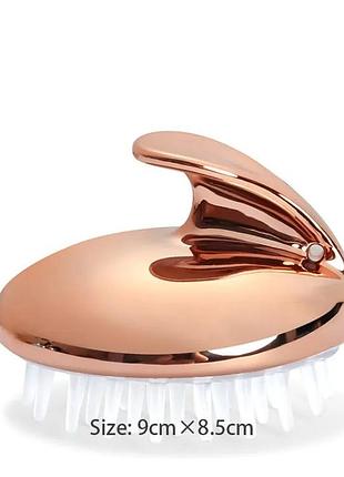 Силіконова щітка-масажер для шампуновання та миття голови асортимент