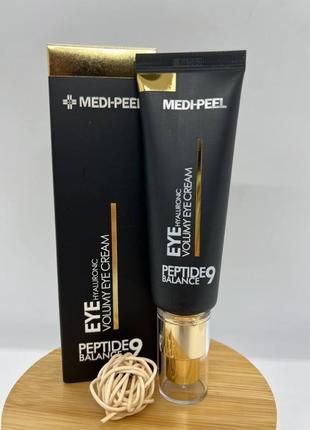 Омолаживающий крем для век medi-peel peptide 9 hyaluronic volumy eye cream с пептидами, 40 мл2 фото