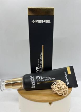 Омолоджуючий крем для повік medi-peel peptide 9 hyaluronic volumy eye cream з пептидами, 40 мл