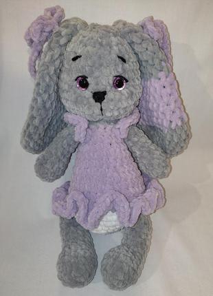 Зайка-зефірка з бантиками