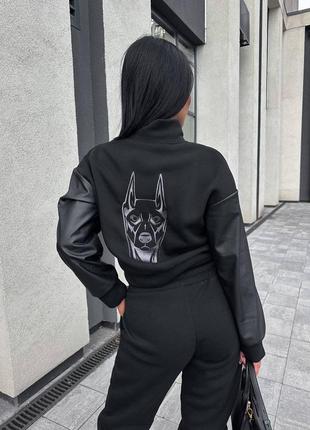 Бомбезный спортивный костюм на флисе doberman