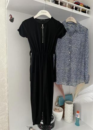 Красивый черный комбинезон primark