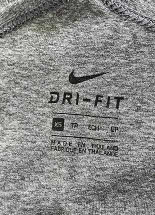 Nike спортивная майка топ для спорта открытая спинка racerback dri-fit т-образная спинка4 фото