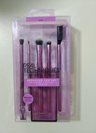 Набор кистей для глаз real techniques enhanced eye set