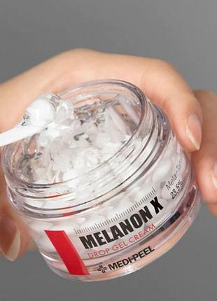 Освітлювальний капсульний крем-гель із ретинолом medi peel melanon x drop gel cream 50 мл