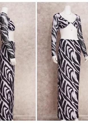 Костюм, плаття, набір, комплект спідниці та топ у смужку пляжний, на пляж10 фото