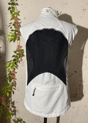 Легкая спортивная жилетка ветровка для велоспорта белая 🤾🏽‍♀️ apura 🚴 р. s/m4 фото