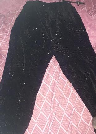 Новые блестящие теплые фирменные двойные черные очаровательные красивые брюки брюки.6 фото