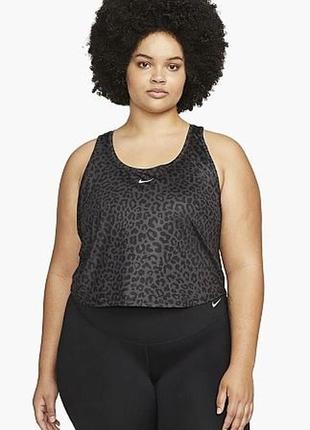 Майка спортивная nike dri-fit (plus size) black