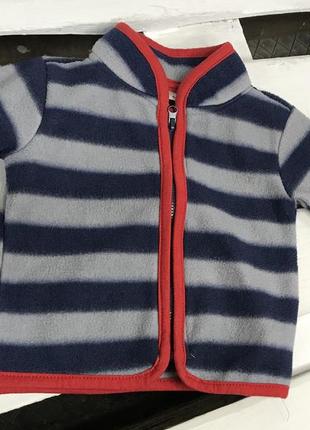 Флисовая кофта на 3-6 мес