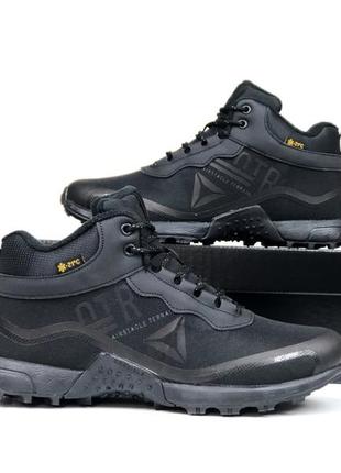 Зимние мужские кроссовки reebok all terrain black черного цвета с мехом3 фото