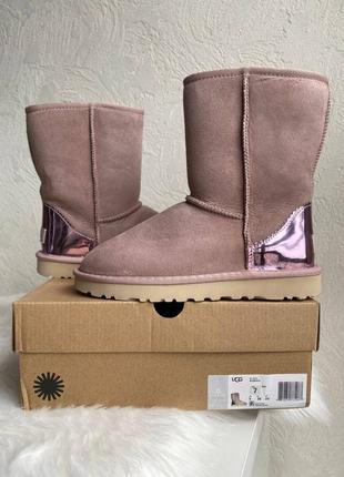 Женские розовые угги мини ugg classic