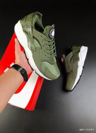 Р.41-45 кроссовки nike huarache зеленые