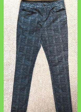 Базовые женские узкие плотные брюки р.38 xs, s хлопок phase eight