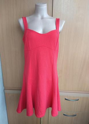 Красный сарафан платье