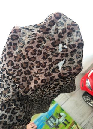 Шифоновая леопардовая рубашка/блуза2 фото