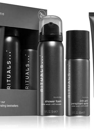 Rituals. дорожній набір rituals homme collection trial set