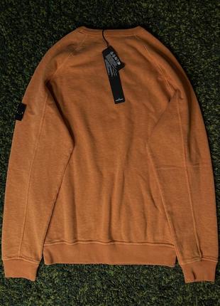 Кофта stone island 66360 sweatshirt orange (new) | original2 фото