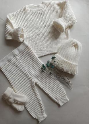 Плетений костюм для малечі на вік від: 6 до 24міс1 фото