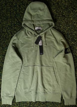Кофта stone island 64151 hoodie green (new) | original