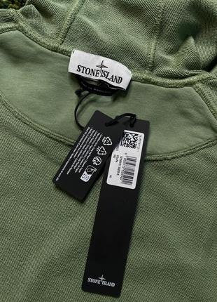 Кофта stone island 64151 hoodie green (new) | original4 фото