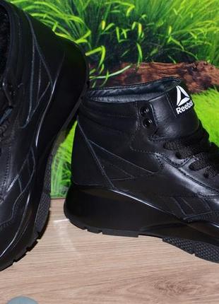 Ботинки кроссовки черные натуральная кожа м48ч качество люкс размер 36 37 38 39 40 415 фото
