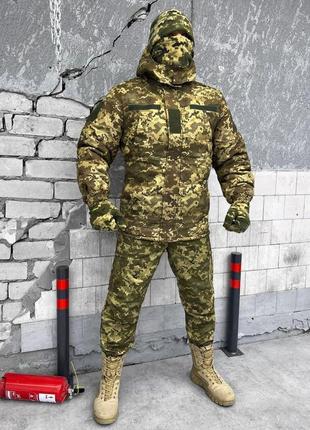 Зимовий тактичний костюм 5в1 фліс піксель,форма піксель,костюм зима mysterious 5в1 піксель2 фото