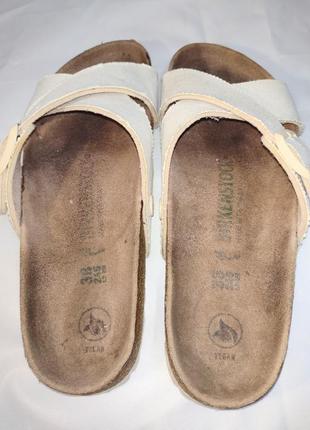 Birkenstock siena vegan canvas анатомические шлепанцы 38р.4 фото