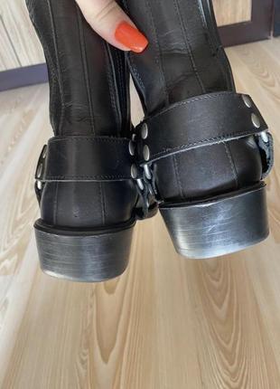Шикарного фасона кожаные добротные ботинки казаки 41 р4 фото
