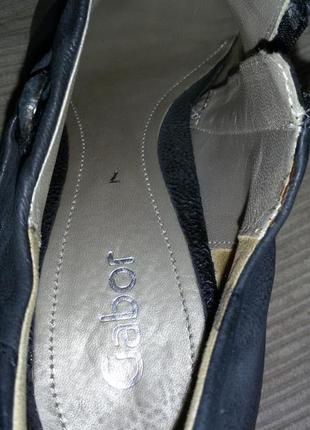 Чудові шкіряні туфлі,ботільйони gabor розмір 40 (26,5 см)7 фото