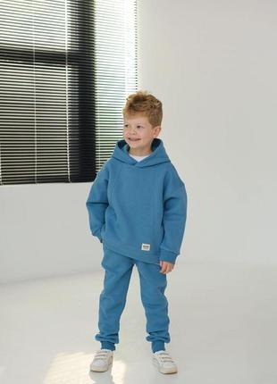 Костюм утеплений на флісі дитячий hart блакитний