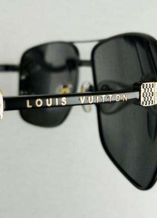 Louis vuitton окуляри чоловічі сонцезахисні чорні поляризированые9 фото