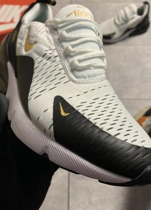 Кроссовки мужские nike air max 270 black gold.5 фото