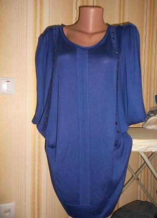Сукня туніка реглан у складі шерсть 48-50-р