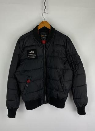 Мужской зимний бомбер alpha industries l размер