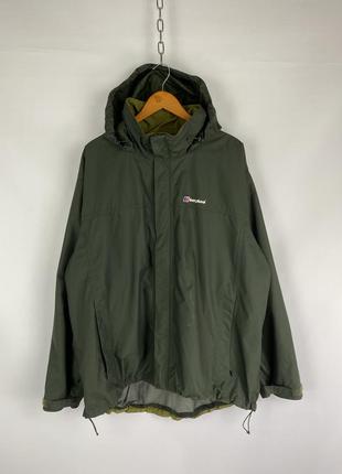Мужская мембрана куртка berghaus gore tex xxl размера зеленая штормовой дождевик