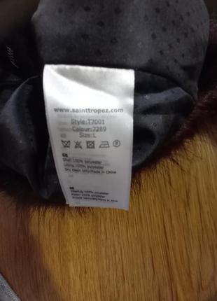 Шуба полушубок куртка женский короткий искусственный мех бордовый l6 фото