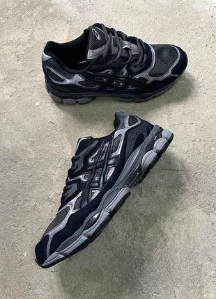 Asics gel nyc graphite grey black чоловічі кросівки