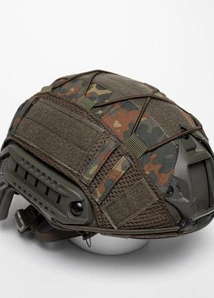 Кавер на шлем fast, mich флектарн / сетка хаки из плотной ткани 240 г/м2